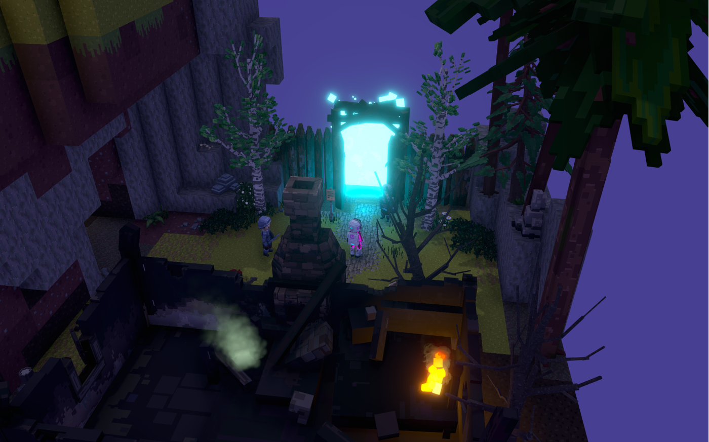 We still see the void beyond the LAND borders. This raises questions for me, and I hope the Sandbox team will eventually create a preview of the neighboring lands to avoid breaking immersion.
