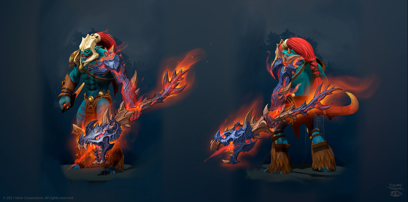There was an opportunity to make Immortals for Dota2 in collaboration with Valve. This is one of my greatest achievements.