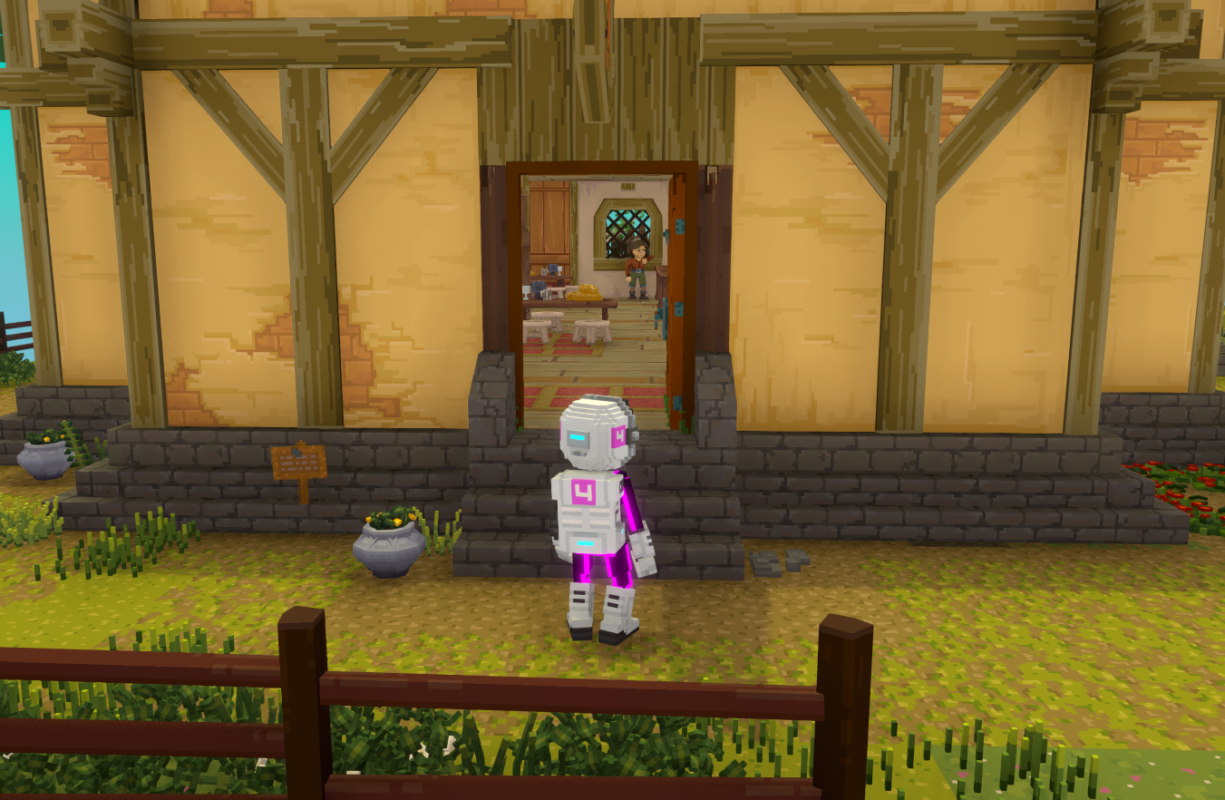 Alright, we're good to go! By the way, I ran around a bit, and it wasn't annoying at all—it felt comfortable. Although I think the buildings should be at least 20% larger.